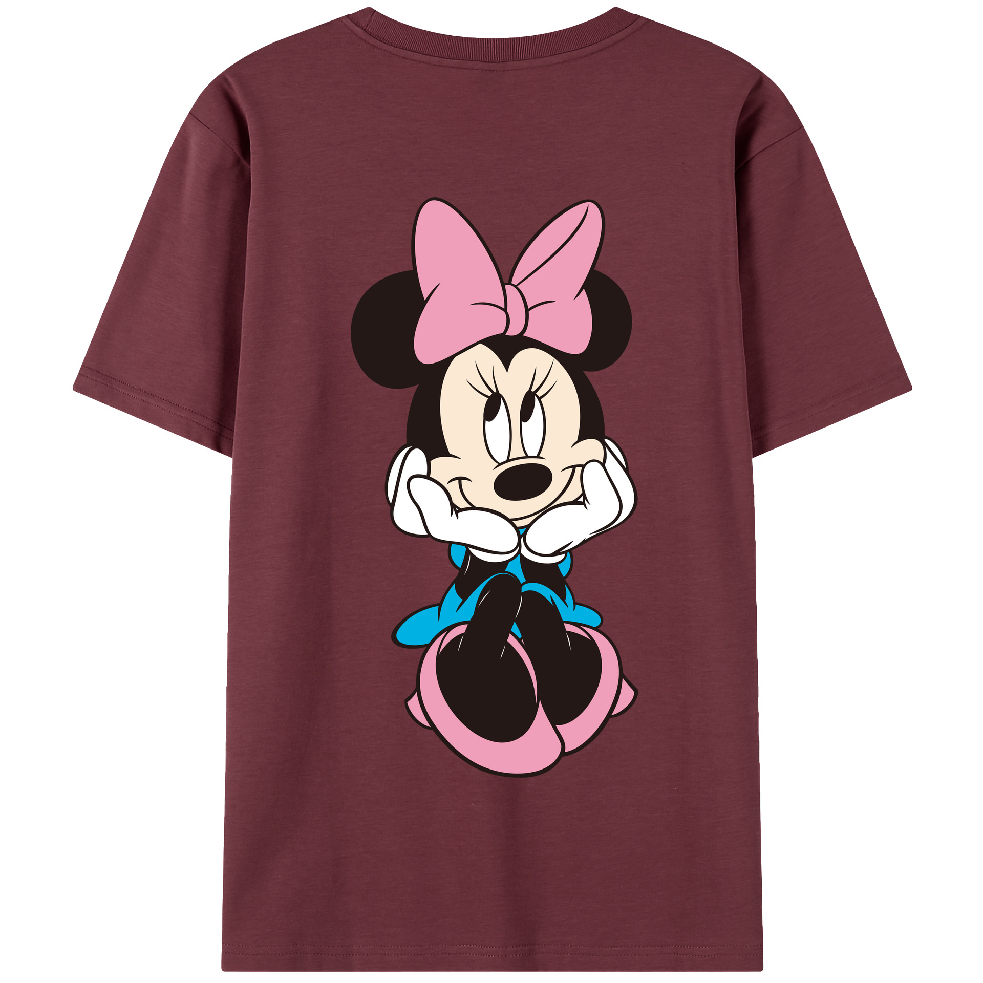 （画像用） ミッキーマウス Mickey Mouse 綿100％半袖Tシャツ（背面プリント）